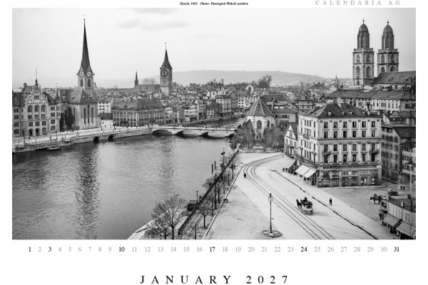 CALENDARI Bildkalender 2027 36205953 Swiss Historic ML 40x31cm