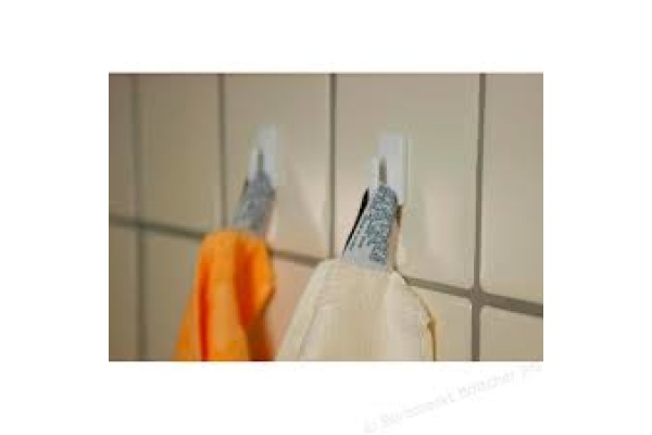 TESA Powerstrips Haken Classic 580510001 2 Haken/4 Strips Large