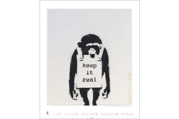 WEINGARTE Bildkalender 2027 331230127 Banksy Edition 46x55cm