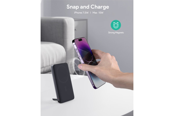 AUKEY MagFusion 6700mAh PB-MS05 G Powerbank Qi2 Wireless Grey