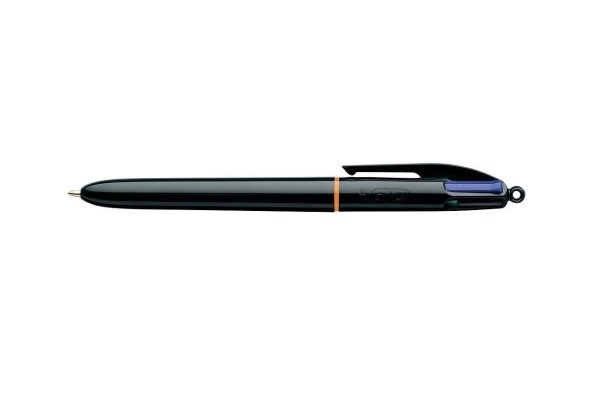 BIC Kugelschreiber 4 Colours 0.4mm 526283 mit Clip, GRIP PRO