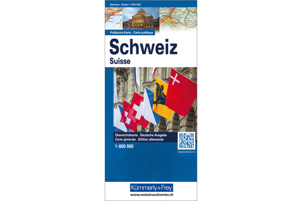 KÜMMERLY Schülerkarte Schweiz 325900171 politisch 1:600'000