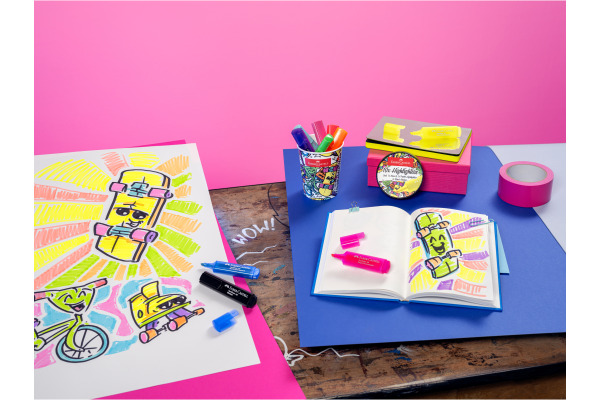 FABER-CA. Leuchtstift Icecream cup 1-5mm 254695 Superfluorescent 10 Stück