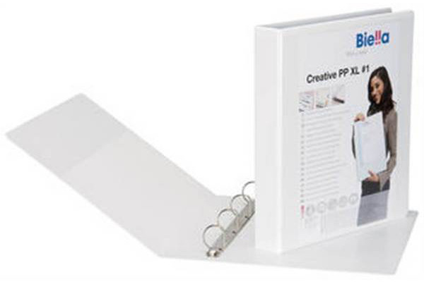 BIELLA Ringbuch Creative XL#1 4.5cm 44743001U 4 Ringe weiss A4+