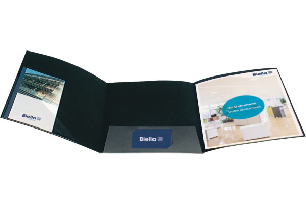 BIELLA Präsentationsmappe Pearl#3 A4 18642102U schwarz, Sichttasche 40 Bl.