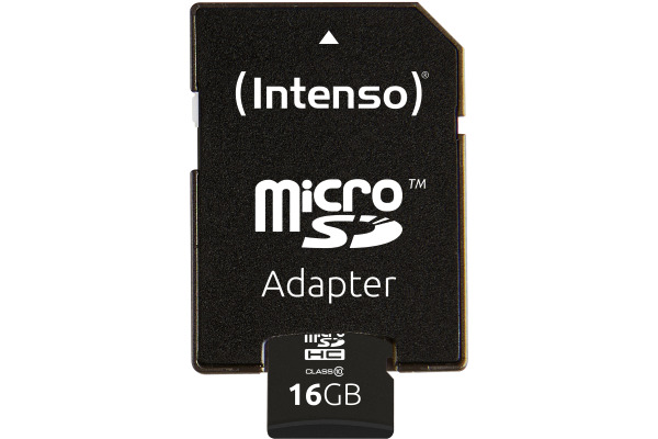 INTENSO Micro SDHC Card 16GB 3413470 Class 10