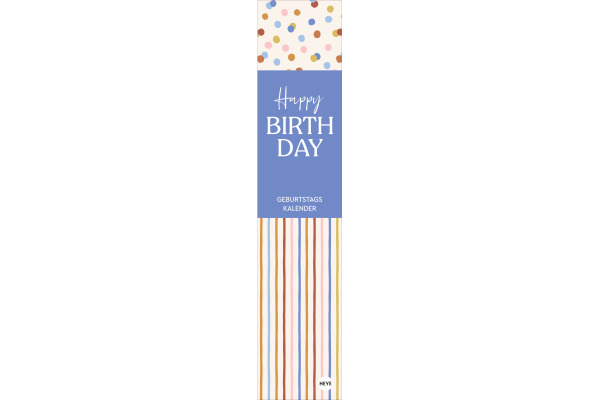 HEYE Geburtstagskalender 23552 Design 7x33cm