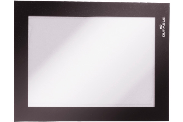 DURABLE Sichtfenster Duraframe A6 487001 schwarz, selbstklebend 2 Stk.