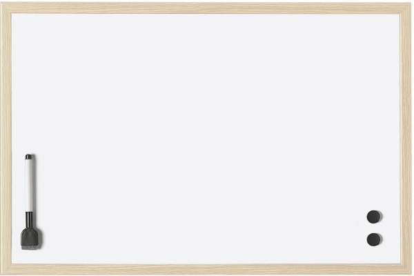 MAGNETOP. Whiteboard mit Holzrahmen 121928 Stahl 1000x600mm