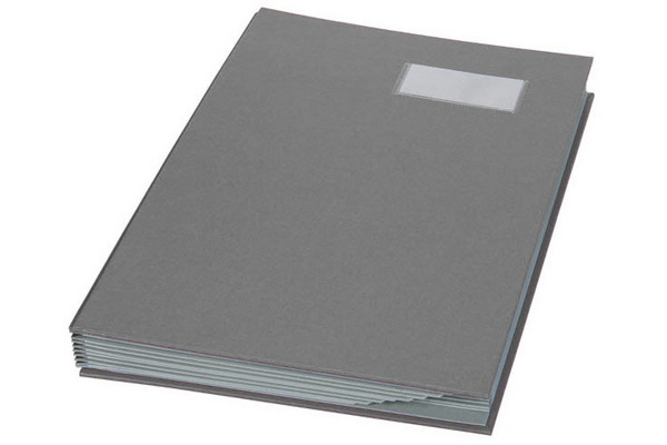 BIELLA Unterschriftenmappe A4 34142027U dunkelgrau 20-teilig