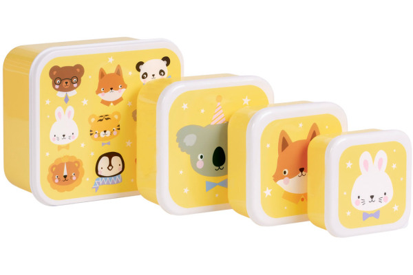 ALLC Lunch & Snackbox Set SBSEAF81 Animal Friends