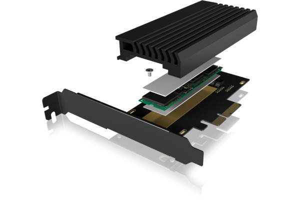 ICY BOX PCIe-Karte, 1x M.2 PCIe NVMe IB-PCI214 SSD PCIe 4.0