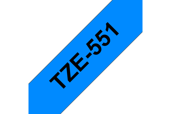 PTOUCH Band, laminiert schwarz/blau TZe-551 PT-2450DX 24 mm