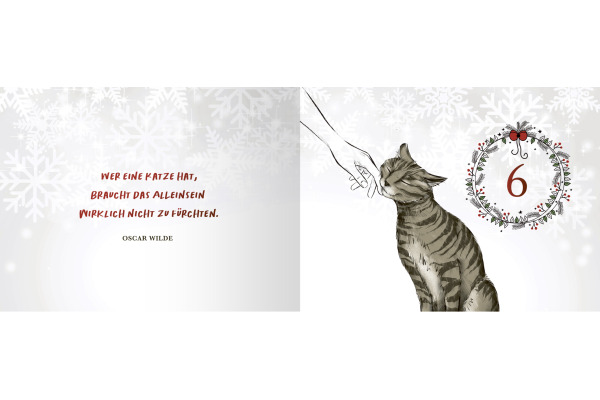 ARS EDITI Adventskalender Hape Kerkelin 136888 Pfoten vom Tannenbaum