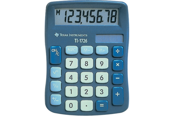 TEXAS Grundrechner TI-1726 8-stellig
