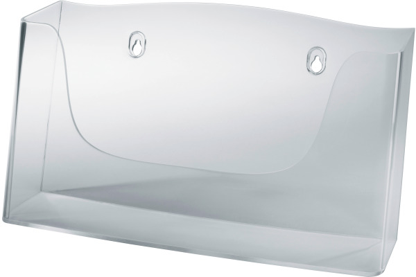 SIGEL Wand-Prospekthalter A4 LH118 glasklar,330x172x55mm