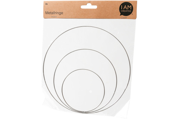 I AM CREA Metallringe 10/20/30cm 4081.31 3 Stück