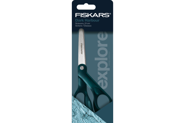 FISKARS Schere Dark Harbour 21cm 1066459 petrol, Rechtshänder