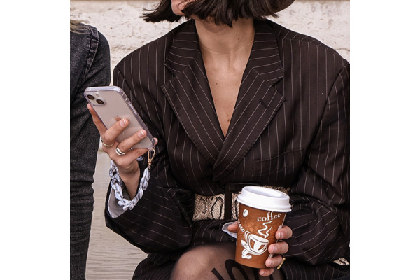 ZANAÉ Phone Wristlace Turtle Grey 17172 Mineral Winter grey