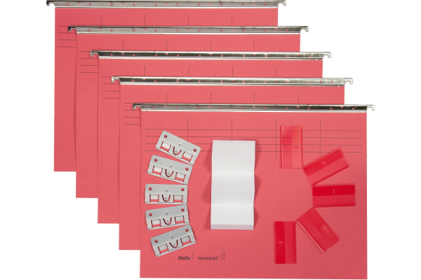 BIELLA Hängemappen-Set A4 27145545U rot 32x25cm 5 Stück