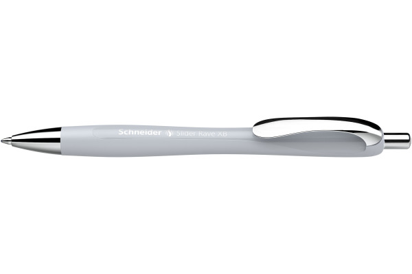 SCHNEIDER Kugelschreiber Slider Rave XB 132512 silbergrau,Trend Edition 0.7mm