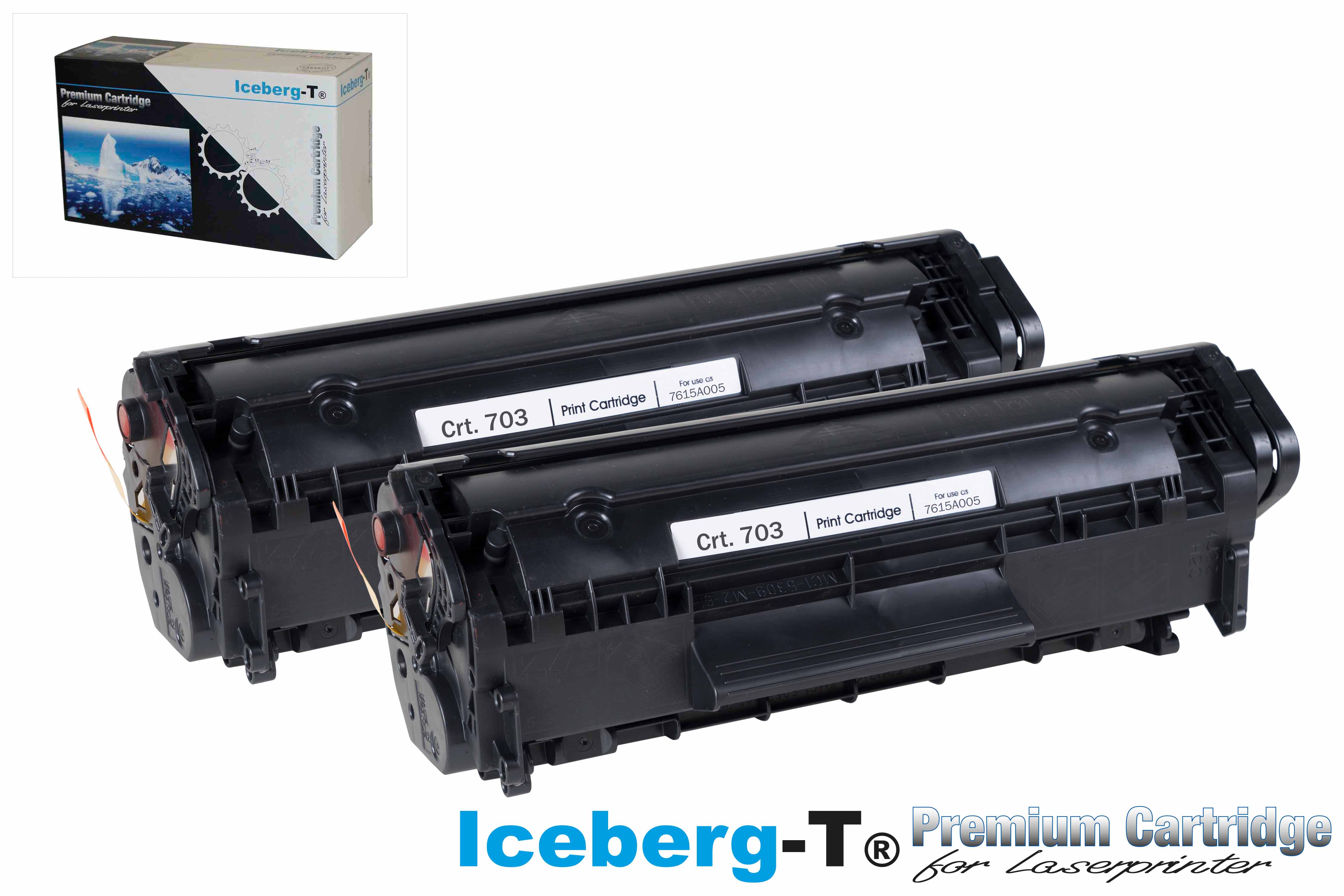 Iceberg-T Toner Crt. 703 DuoPack 2 Stück à 2'000 Seiten, schwarz