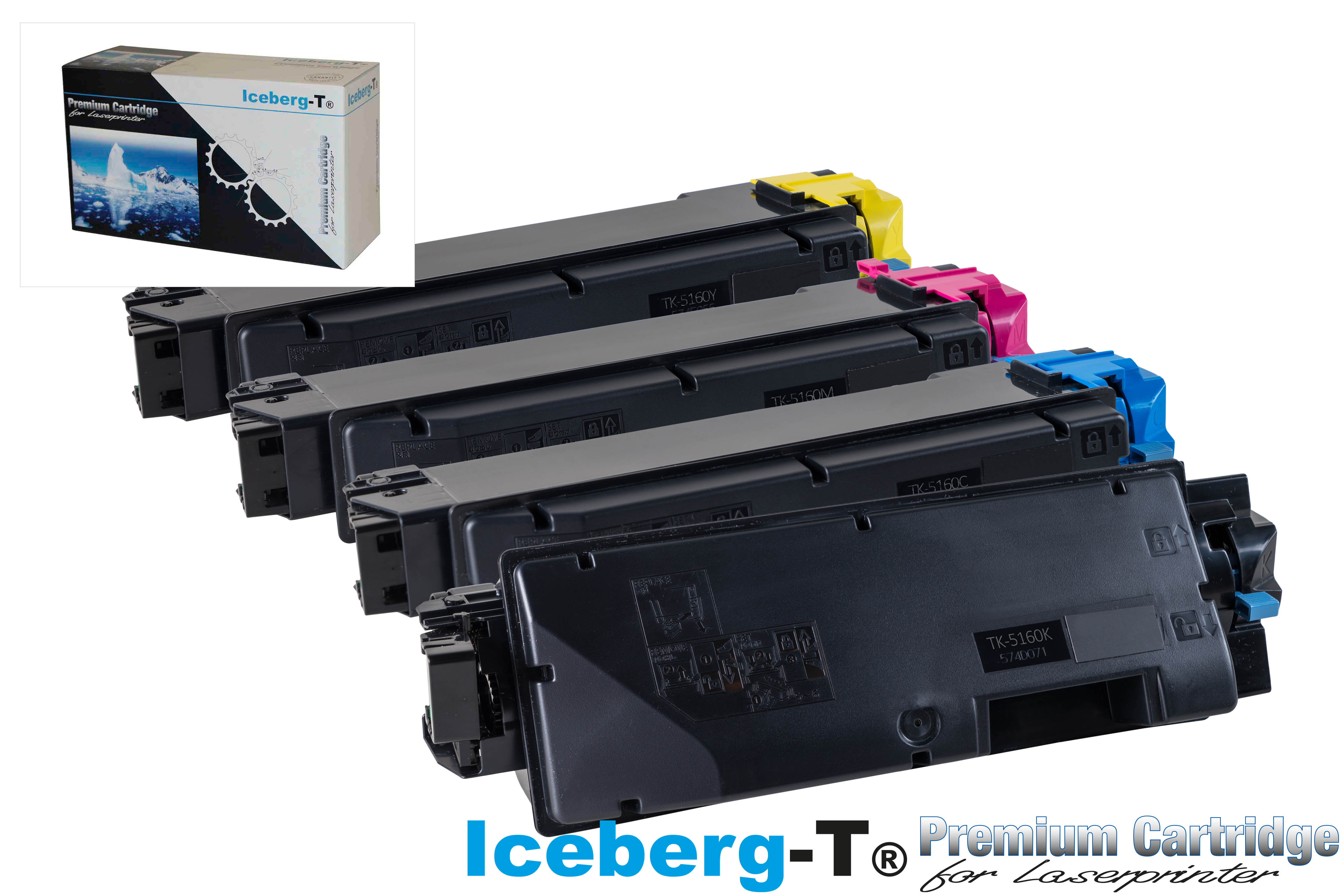 Iceberg-T Toner SET TK-5160 Set mit allen vier Farben