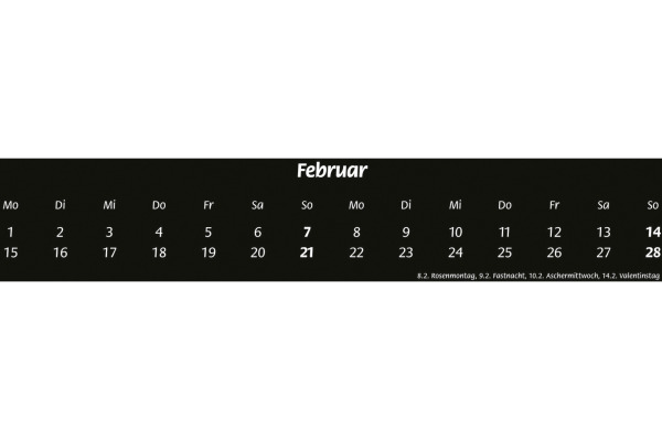 HEYE Bastelkalender 2027 21418+27 schwarz DE 30x27cm