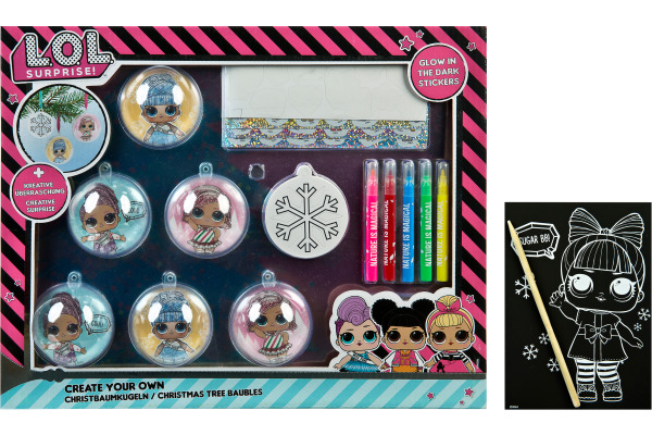 UNDERCOV CYO Christbaumkugeln 6 Stk. LOLO4301 LOL Surprise