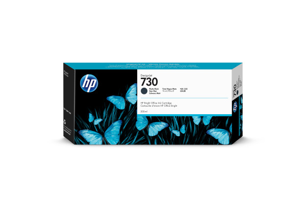 HP Tintenpatrone 730 matte black P2V71A DesignJet T1700 300ml