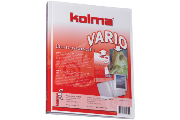 KOLMA Sichtbuch Vario A4 03.746.16 weiss 40 Taschen