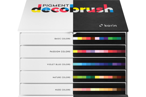 KARIN Pigment Deco Brush 29C9 Professional Set 60 Farben