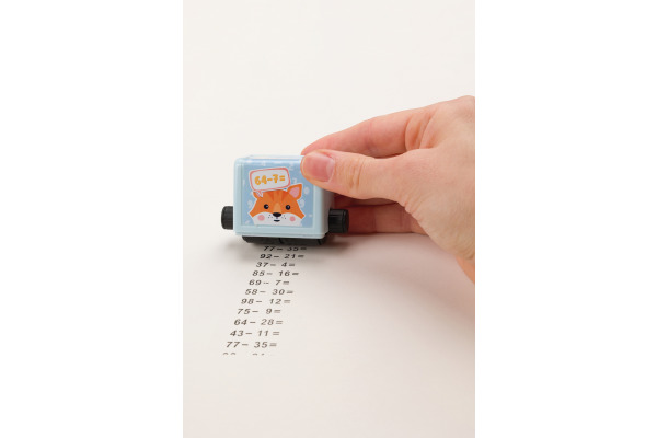LITTLEDOT Rechenrally Rollstempelset 160ROLLST Minus & Plus Rechnen, Zahlen