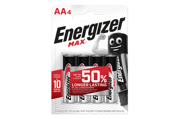 ENERGIZER Batterien Max AA 1.5V E303323700 LR6/AM3 4 Stück