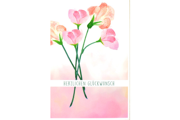 ABC Glückwunschkarte Blumen 091067500 B6