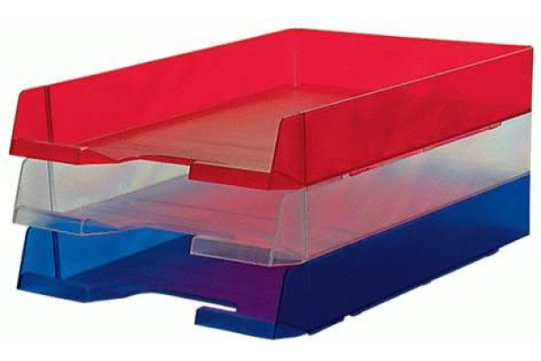 BIELLA Briefablage Parat-Plast A4/C4 30540105U blau transparent