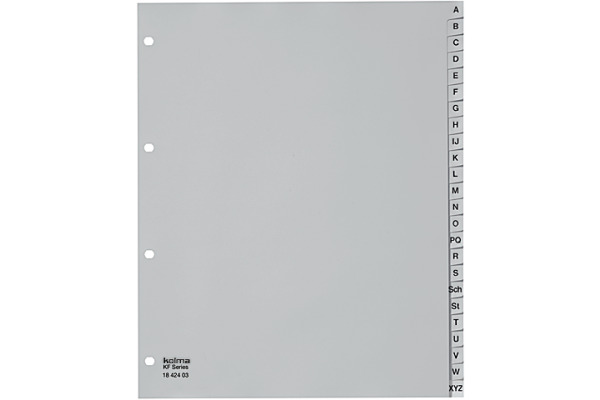 KOLMA Register KolmaFlex A4+ 18.424.03 grau A-Z 24-teilig
