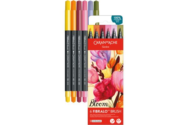 CARAN D'A Classic Fibralo Brush 0.5-5mm 186.806 Bloom 6 Stück
