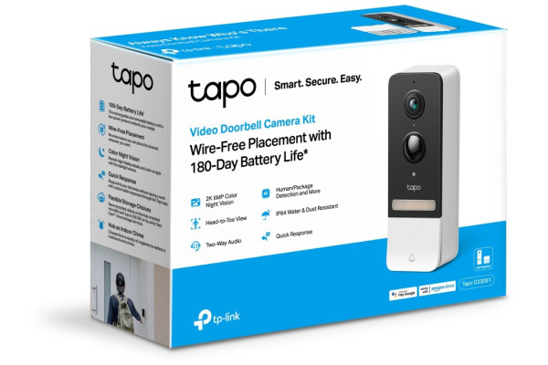 TP-LINK Smart Video Doorbell Cam Kit TAPO D230