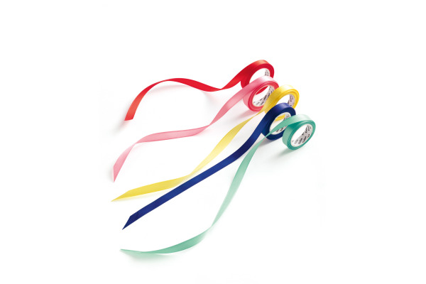 FOLIA Satinbänder 10mmx4m 12131 Rainbow, assortiert 5 Stück