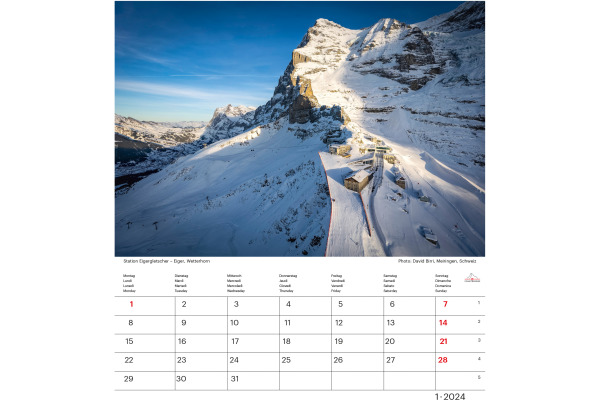 CALENDARI Bildkalender 2024 43494637 Jungfrau 21x24 cm