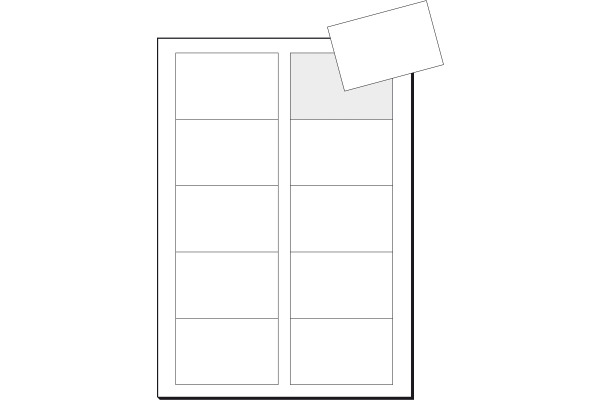 SIGEL Visitenkarten 85x55mm LP802 weiss, 250g 800 Stück