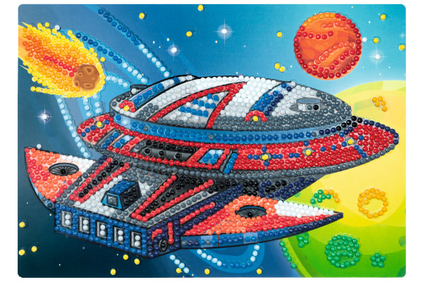 URSUS Diamond Sticker Galaxy 43510004 2 Karten, 2 Anhänger