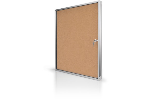 MAGNETOP. Schaukasten SP 610x730x40mm 1215024 Indoor, Kork 4xA4