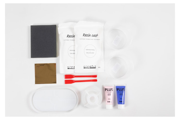 CREATIVCO Giessharzset 1644287 Kerzenhalter und Tablett