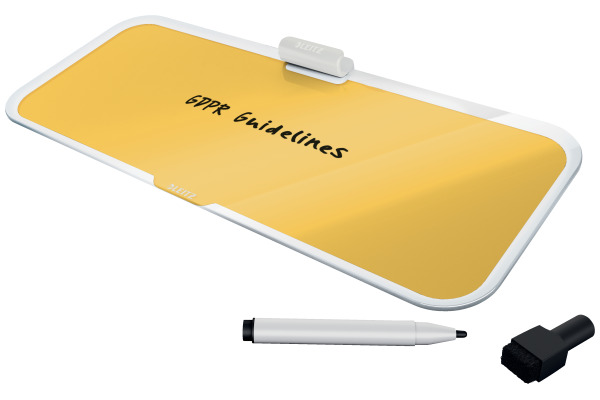 LEITZ Glass Memoboard Cosy 52690019 gelb 42x19x1cm