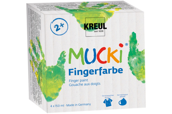 C. KREUL Fingerfarben 150ml KR-2314 4 Farben