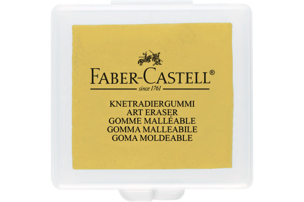 FABER-CA. Knetgummi 38x35x8mm 127321 farbig ass.
