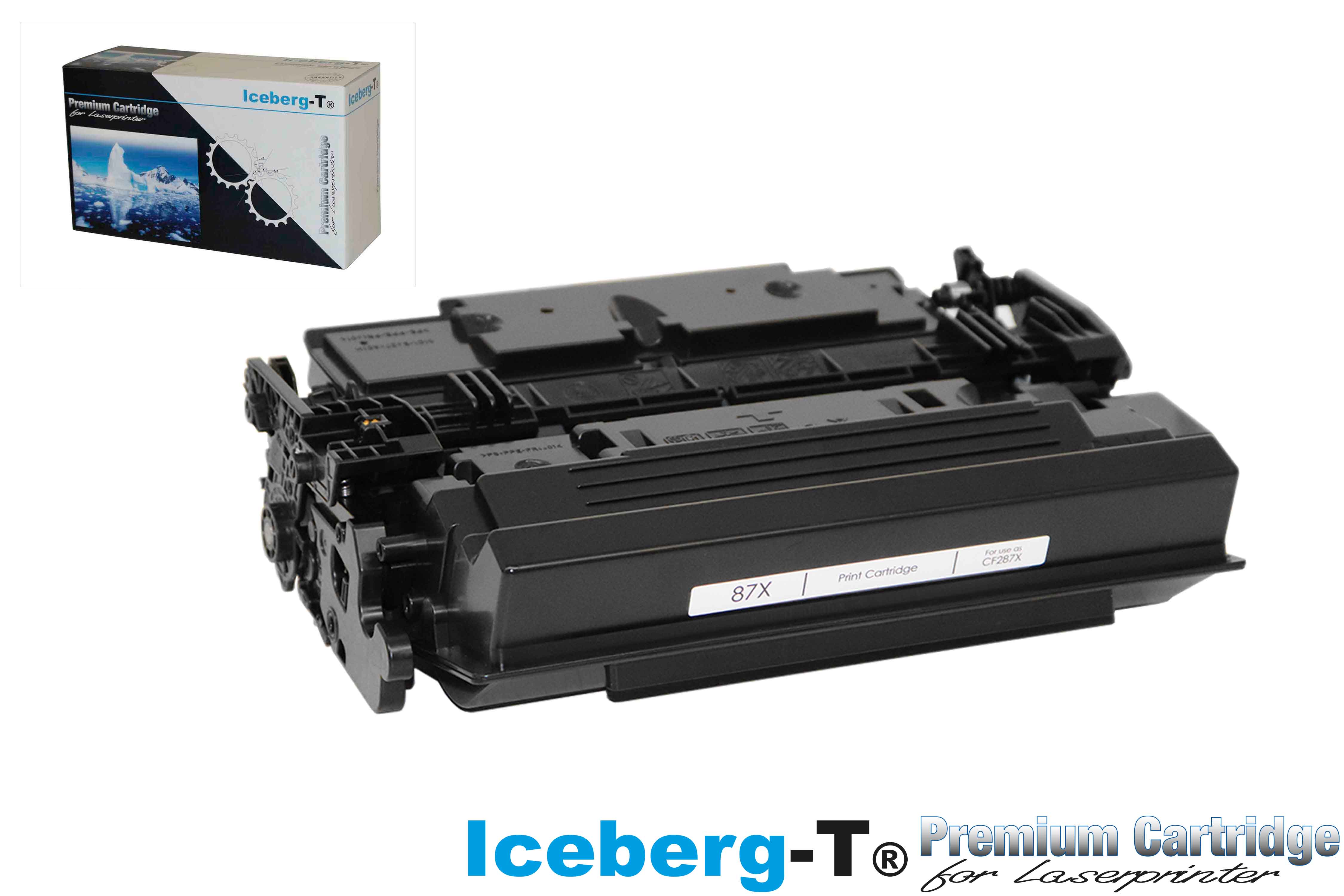 Iceberg-T Toner CF287X 18'000 Seiten, schwarz