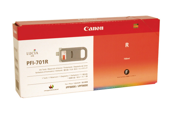 CANON Tintenpatrone red PFI-701R iPF 8000/9000 700ml